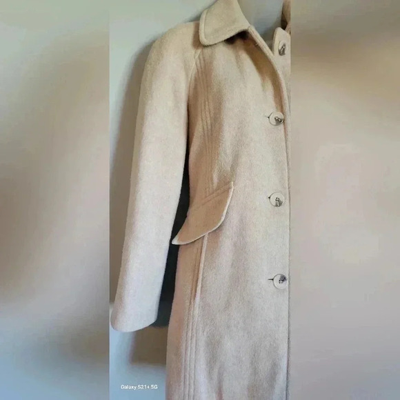 East 5th Beige Wool Peacock women's size small - Picture 2 of 12